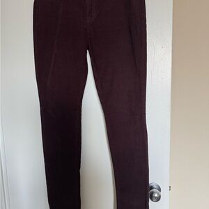 Chic Burgundy Corduroy Pants